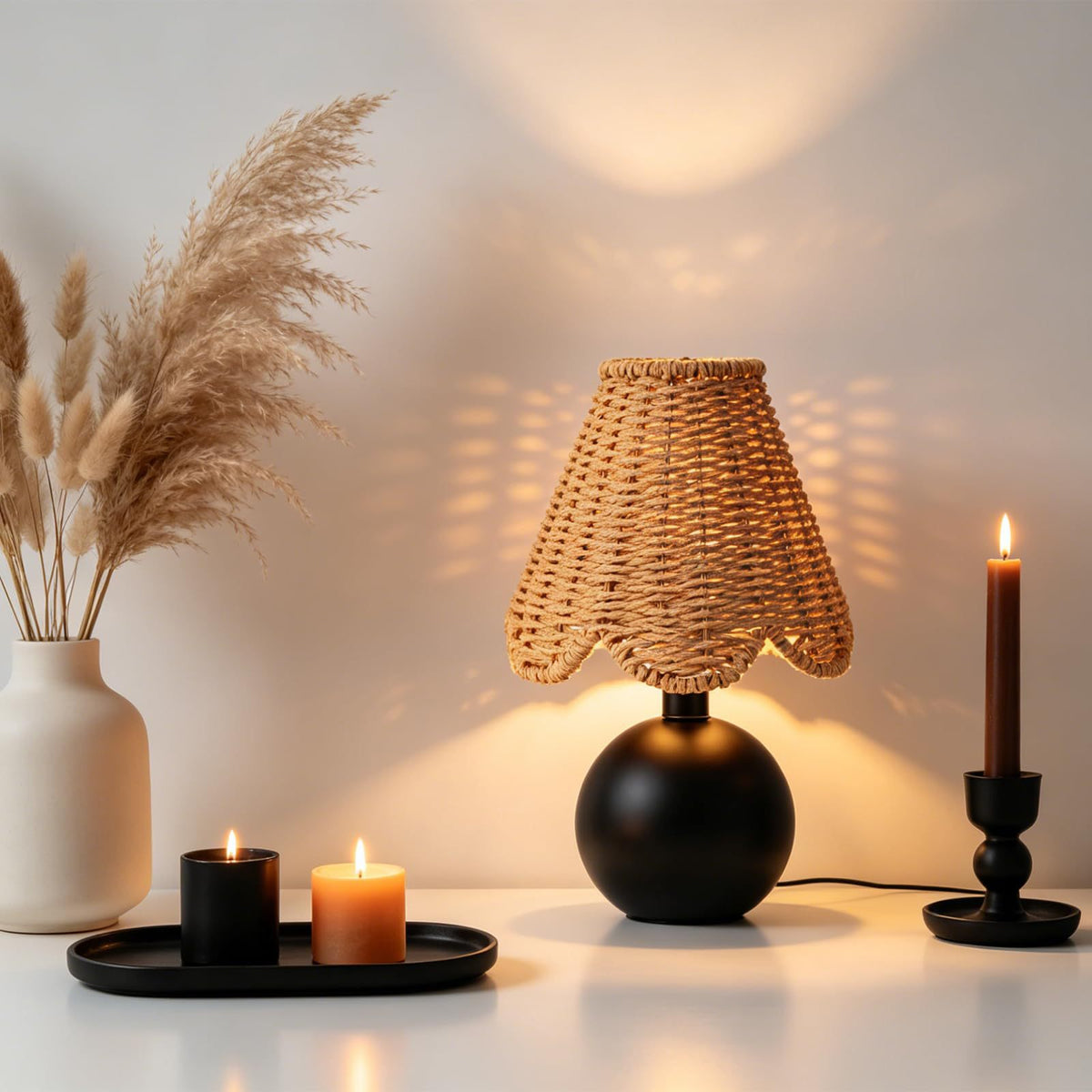 Designer Hanging Lamp Made of Natural Materials Acalora