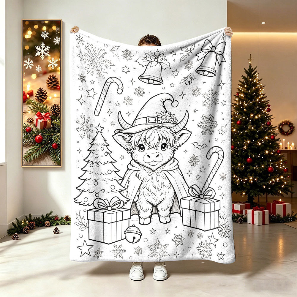 Unisex Cozy Artistic Animal Print Blanket