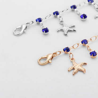 Starfish Charm Anklet Acalora