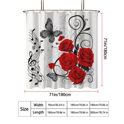Camping-Themed Shower Curtain