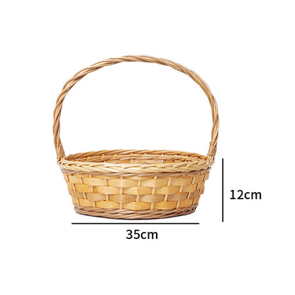 Handmade basket with sturdy handle
