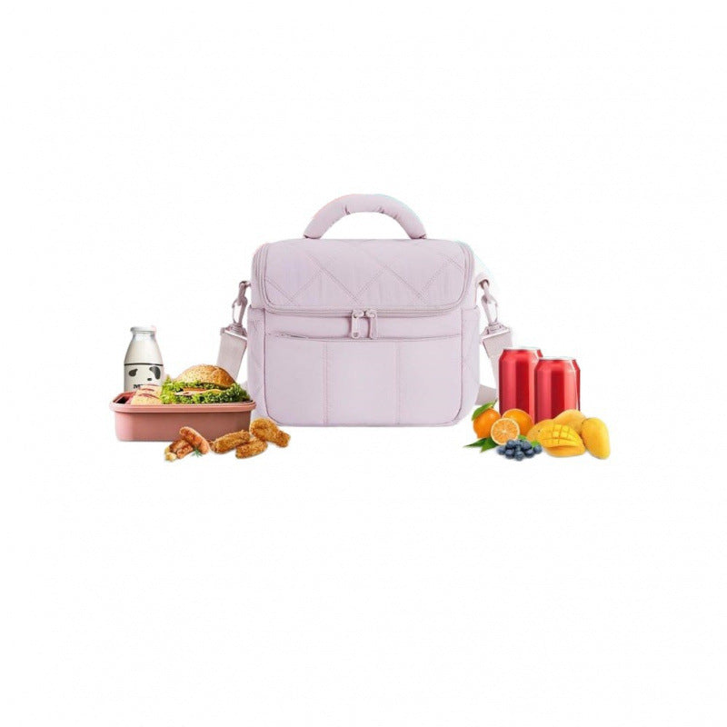 Quilted Multi-Pocket Insulated Lunch Bag Acalora