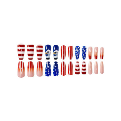 Patriotic Themed Press-On Nail Art Acalora