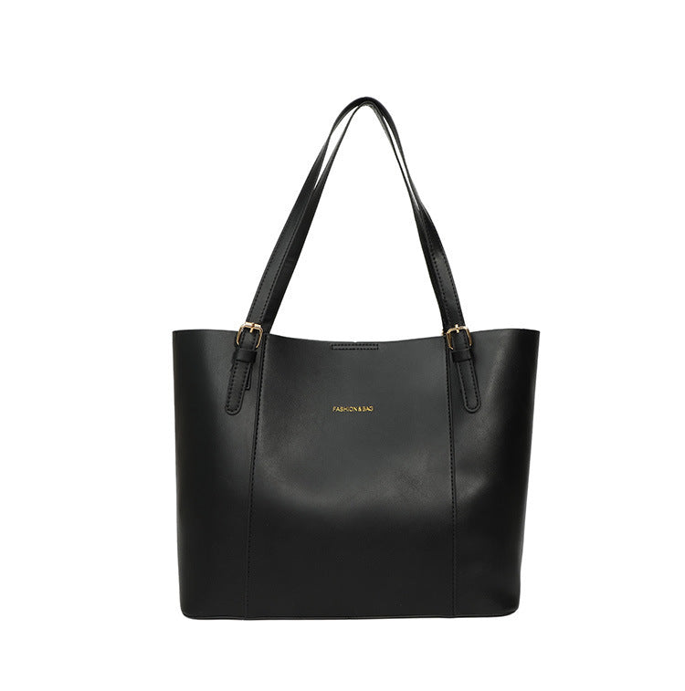 Sleek Minimalist Leather Tote Bag Acalora