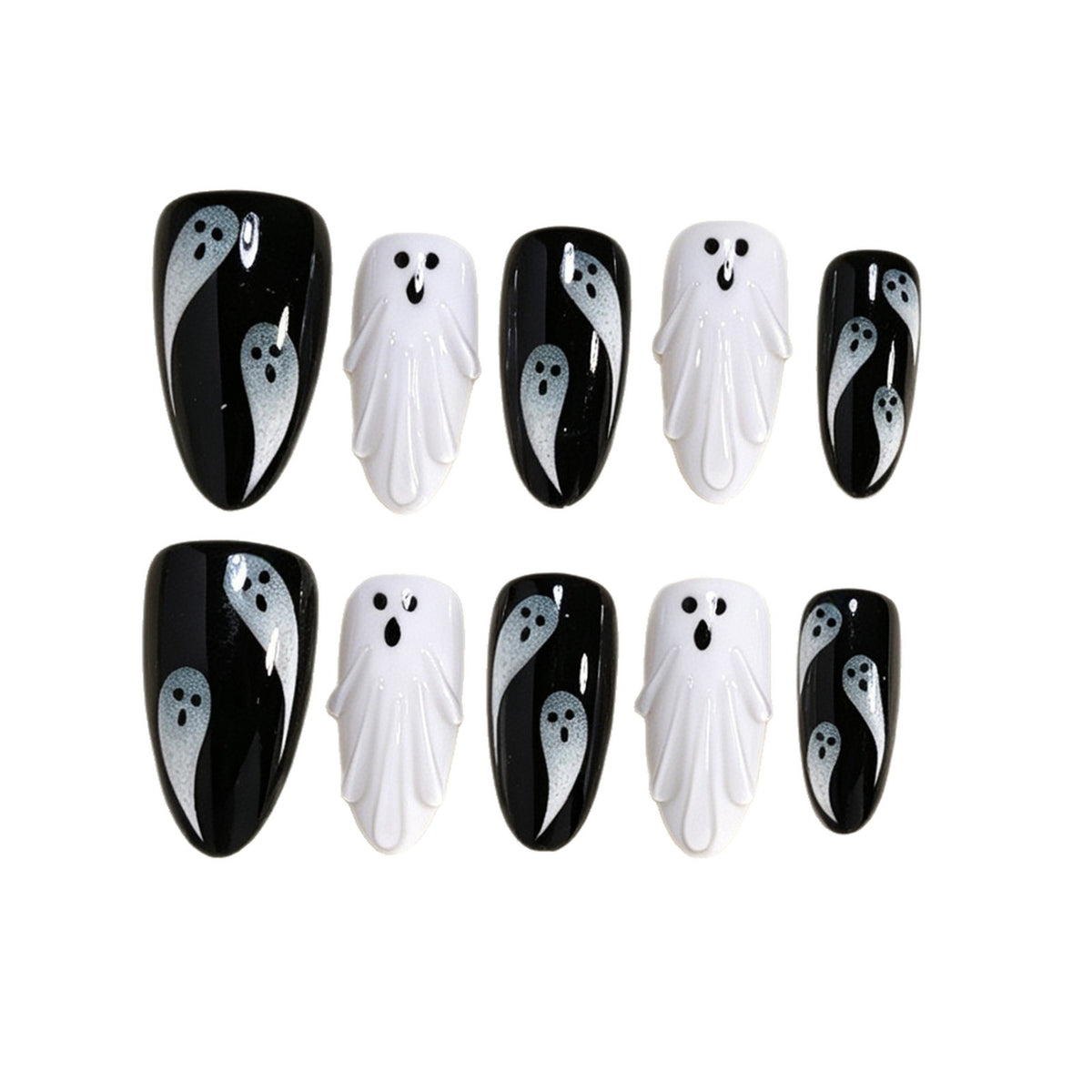 Halloween Ghost Nail Art Acalora