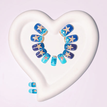 Nautical Themed 3D Acrylic Nail Art Acalora