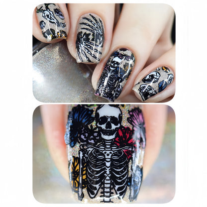 Creative Skeleton Nail Design Acalora