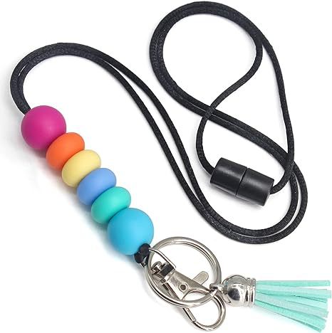 Colorful Silicone Keychain Lanyard Acalora