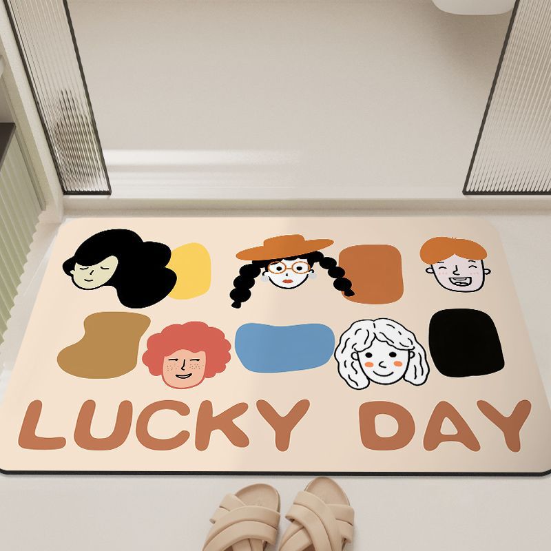 Cartoon-Inspired Bathroom Mat
