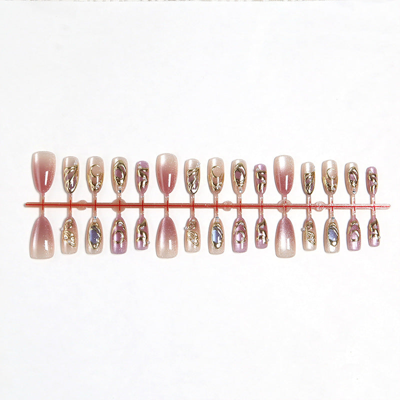 Artifical nails with glitter accents Acalora