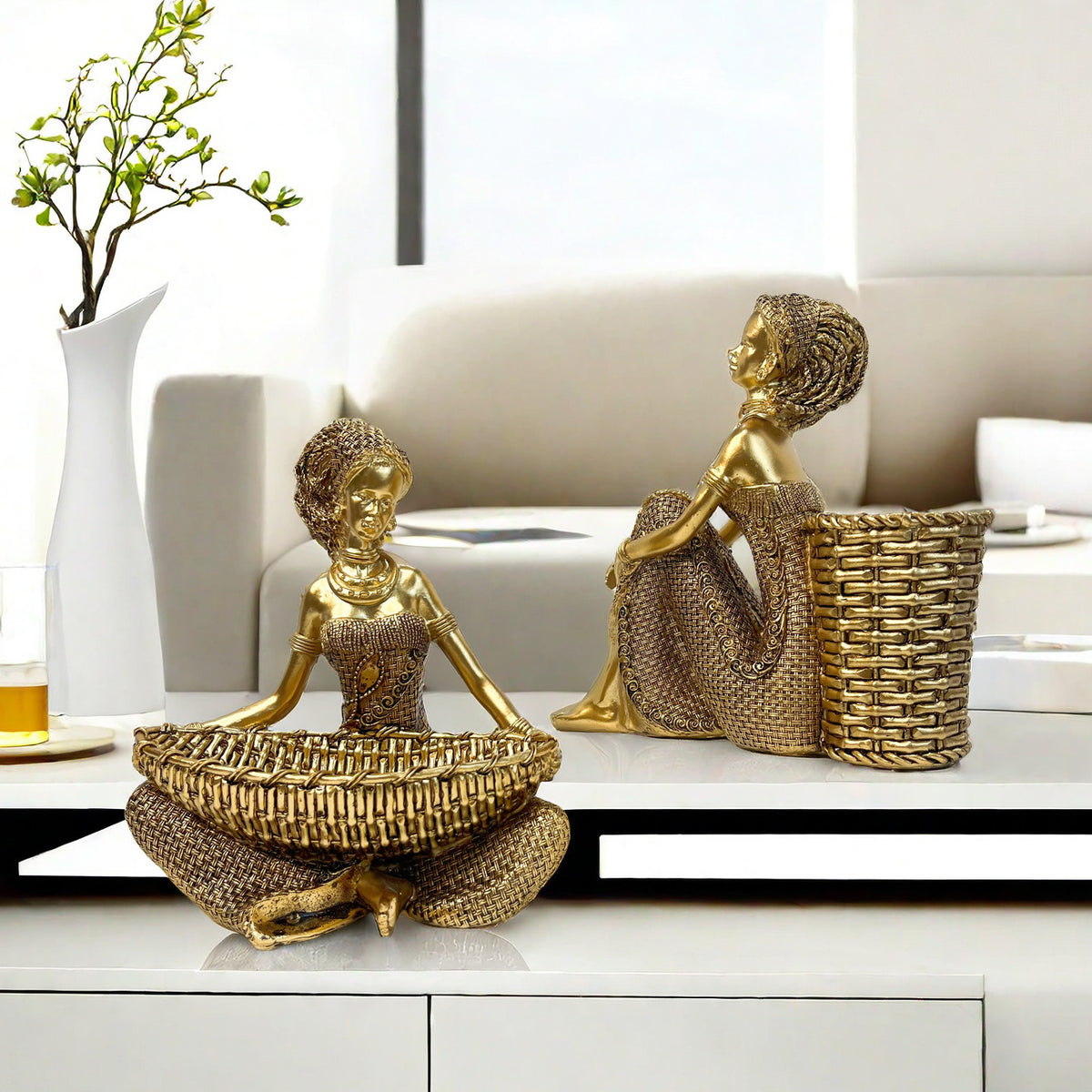 Decorative deer figure with glitter details Acalora