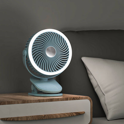 Women's table fan with built-in LED lighting Skanto