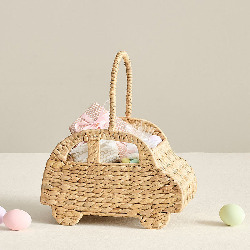 Woven Car-Shaped Storage Basket Acalora