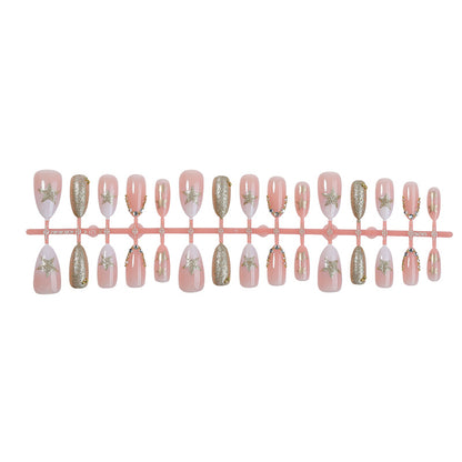 Glamorous Press-On Nail Art Set with Rhinestone Accents Acalora