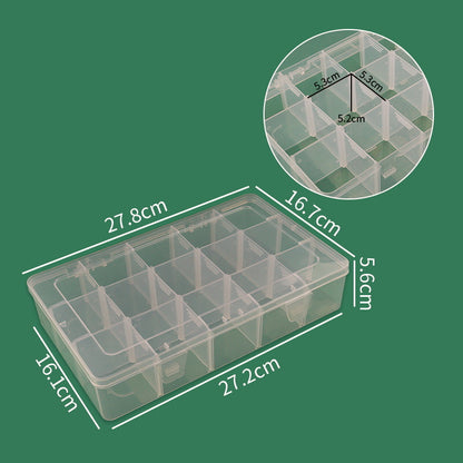Multi-Compartment Craft Storage Organizer Box Acalora