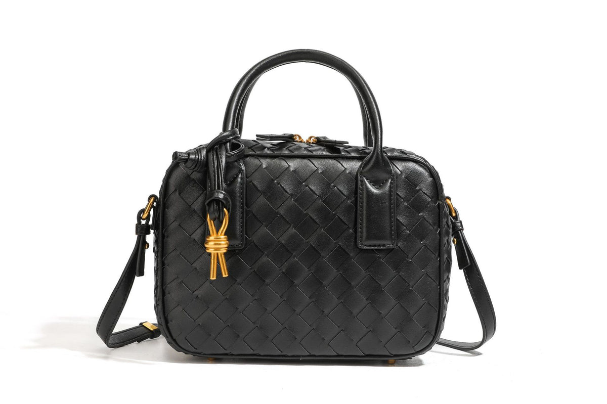 Textured Leather Boutique Handbag Acalora