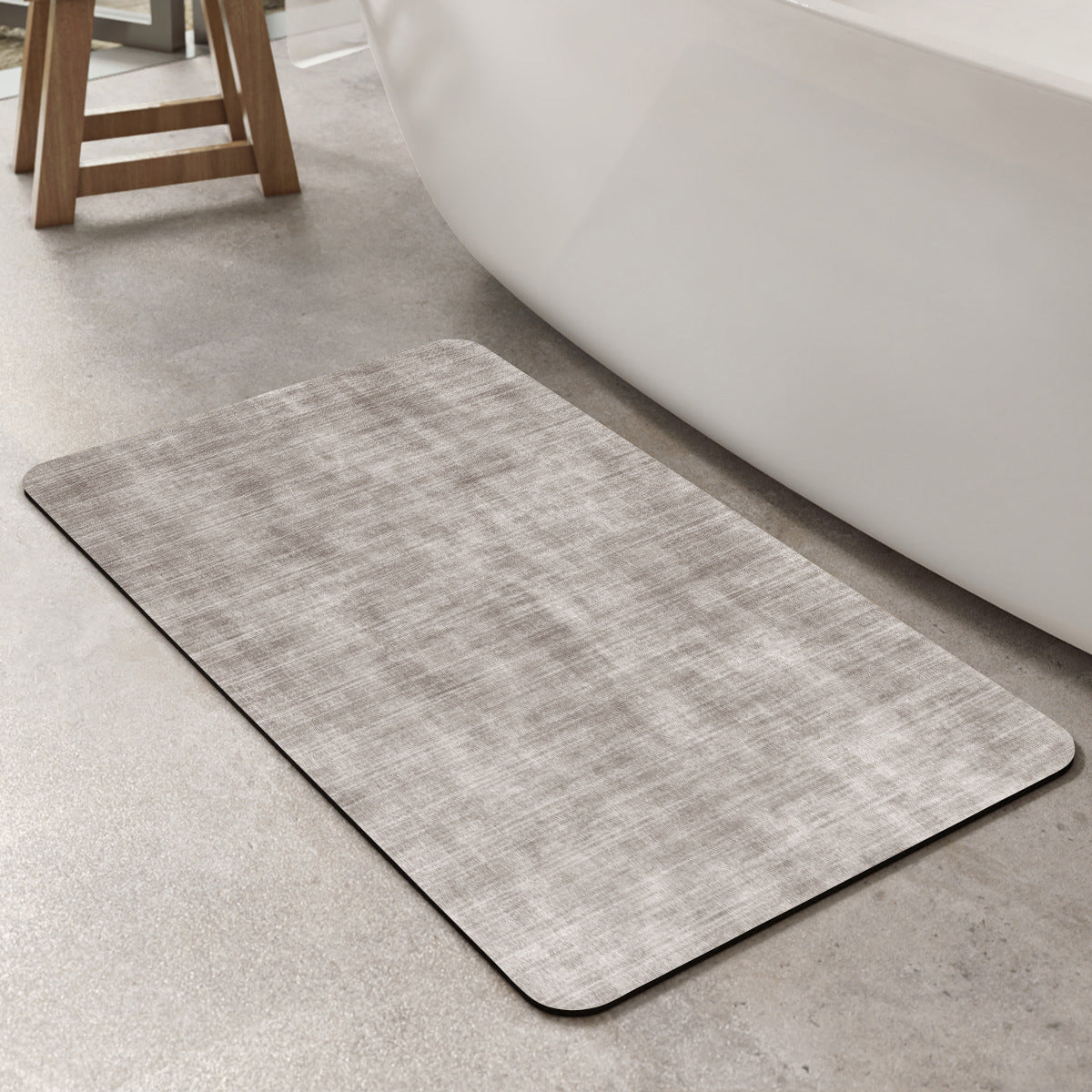 Contemporary Geometric Bath Rug Acalora