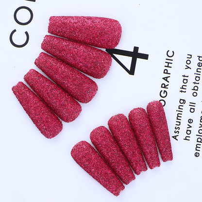 High-quality artificial nails with glitter effects Acalora