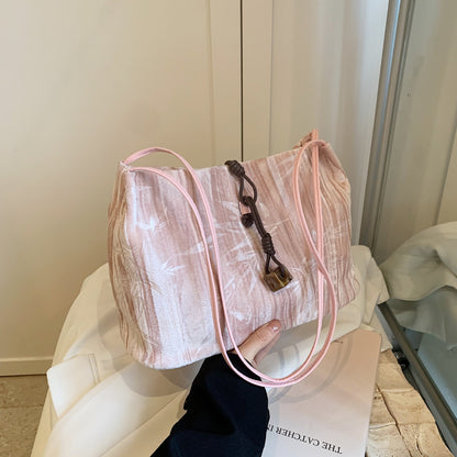 Chic Textured Handheld Tote Bag Acalora