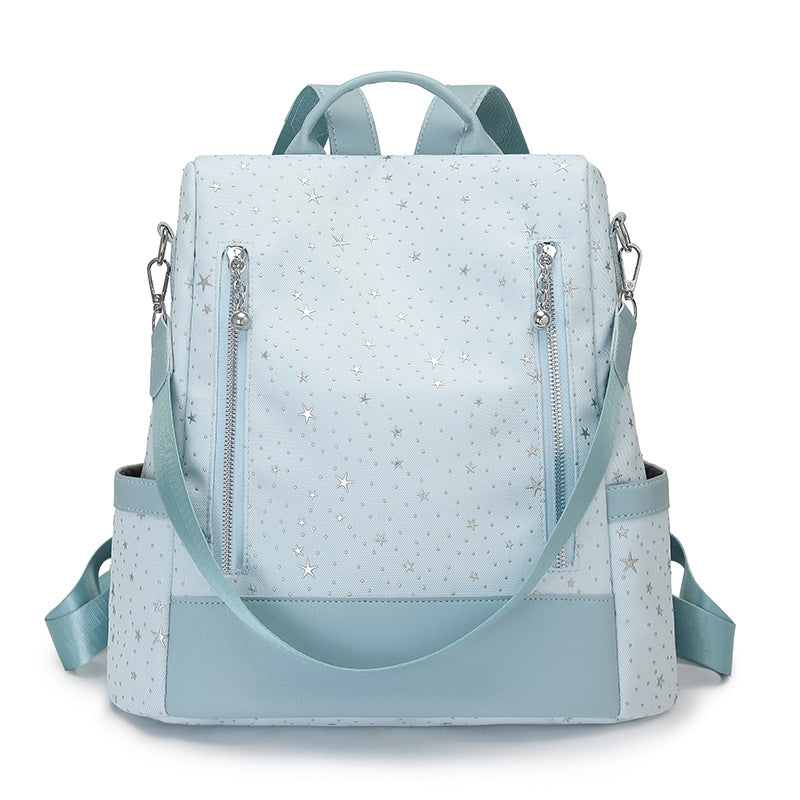 Star Patterned Multi-Pocket Backpack Acalora