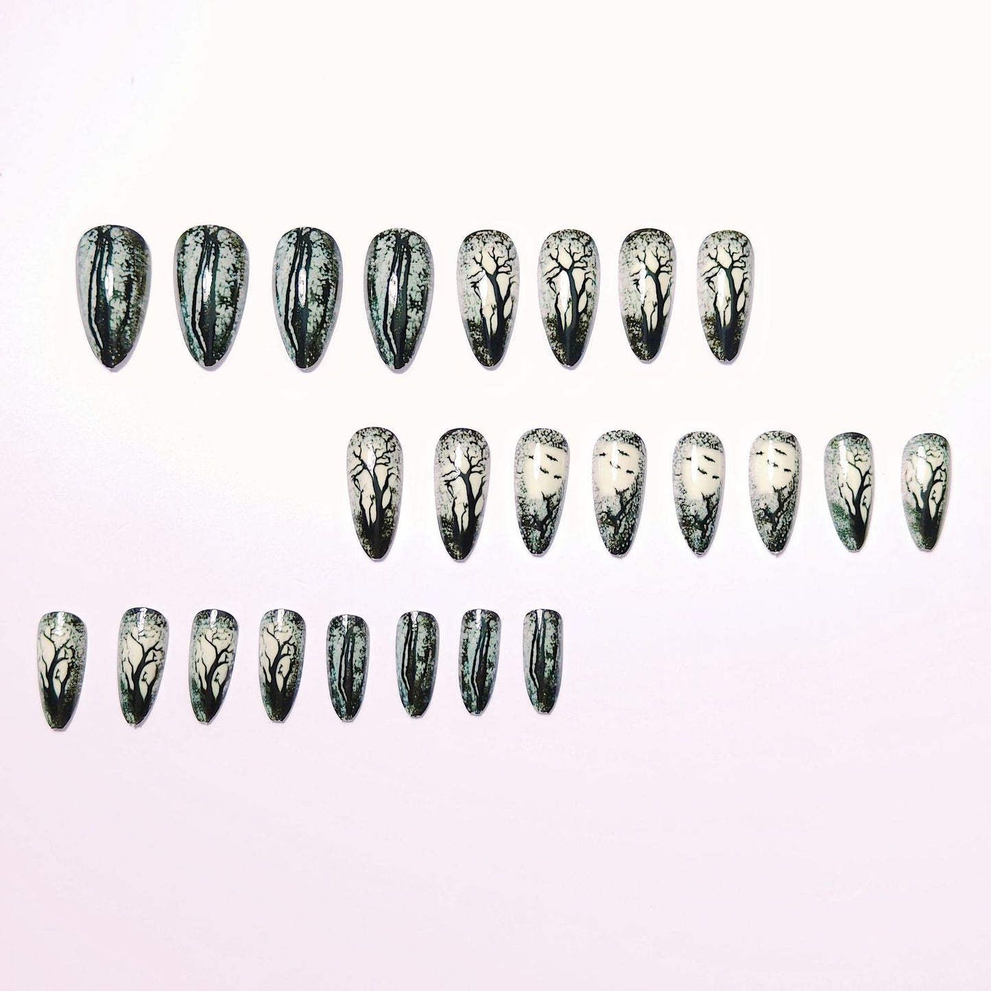 Artistic Nature-Inspired Nail Art Acalora