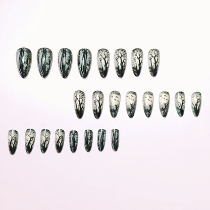 Artistic Nature-Inspired Nail Art Acalora