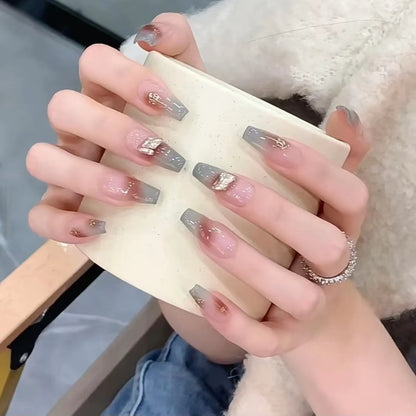 Decorative Floral Press-On Nail Art Set Acalora