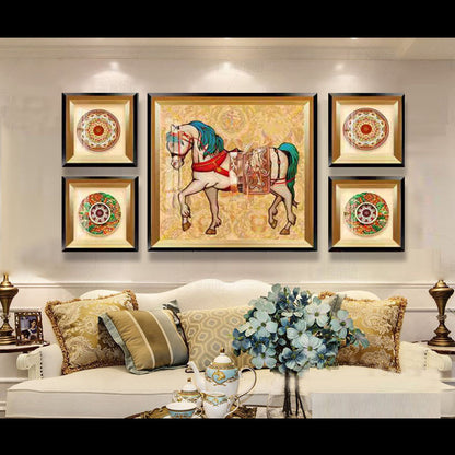 Creative Horse Riding Art Wall Decoration