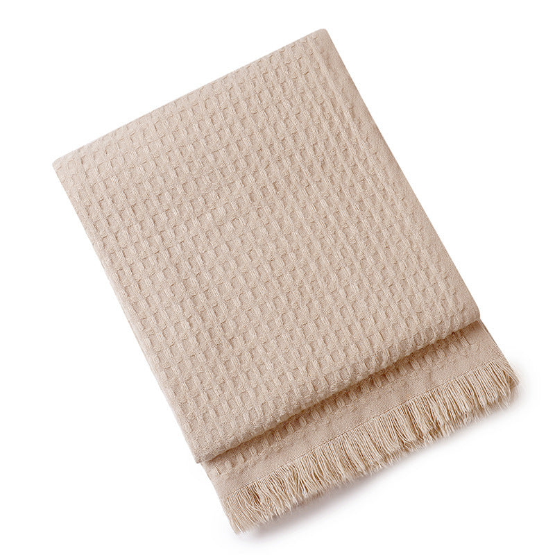 Luxurious Textured Knit Throw Blanket