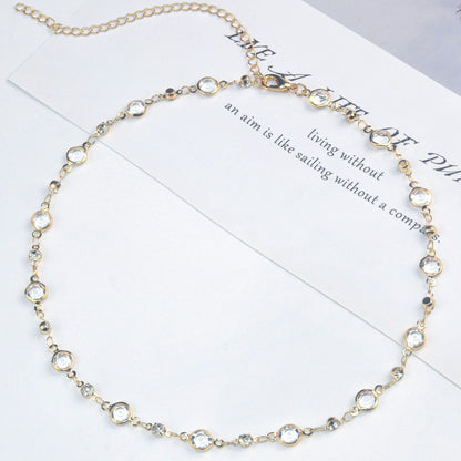 Elegant Stone Rhinestone Necklace Acalora