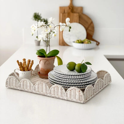 Decorative Woven Serving Tray Acalora