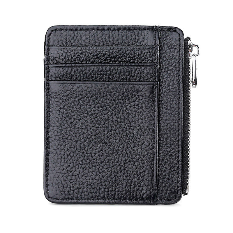 Luxury Leather Zippered Card Holder Acalora