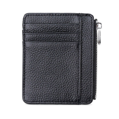 Luxury Leather Zippered Card Holder Acalora