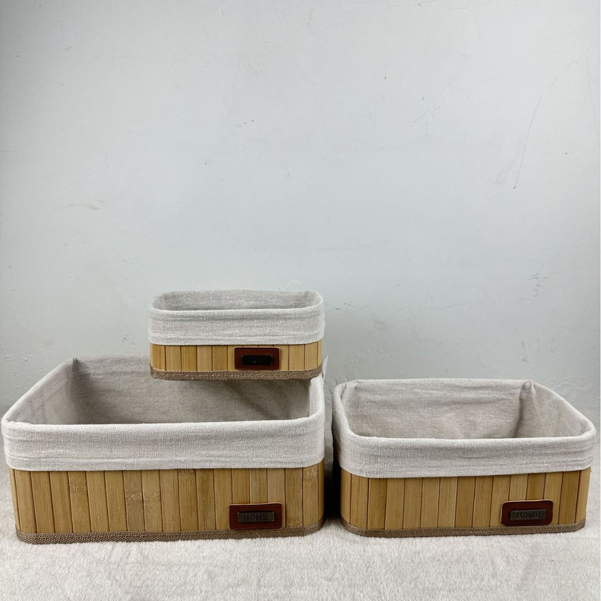 Multifunctional Storage Box Made of Bamboo Acalora