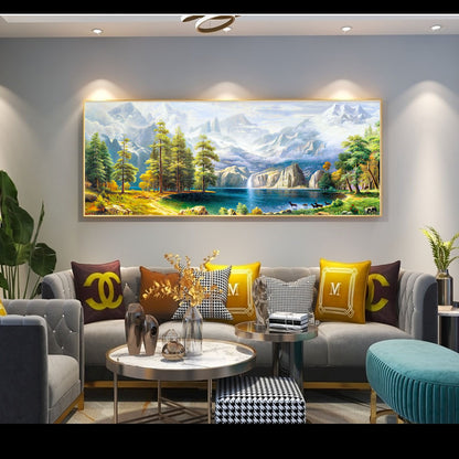 Large Landscape Framed Canvas Art
