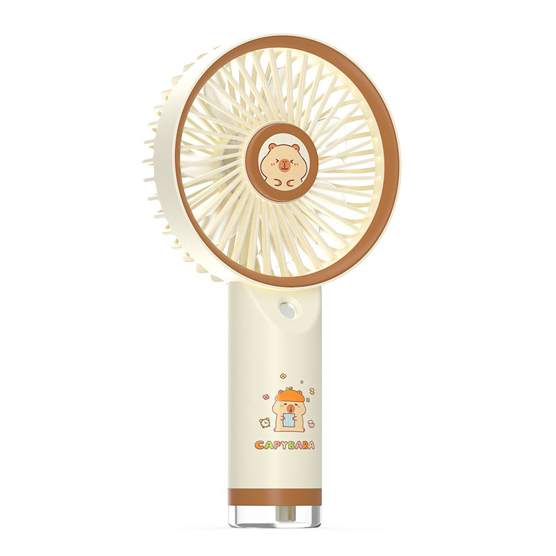 Women's portable hand fan with cute capybara design Kalsten