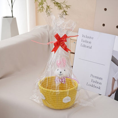 Cozy storage basket with bear motif Acalora