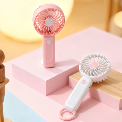 Ladies' Portable USB Handheld Fan with Ergonomic Grip Technology Brehn