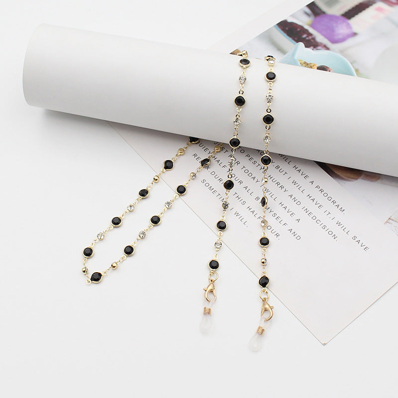 Stylish Gemstone-Linked Eyewear Chain Acalora