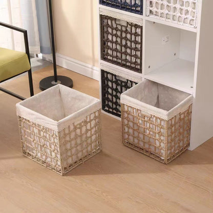 Rectangular Natural Fiber Storage Basket Acalora