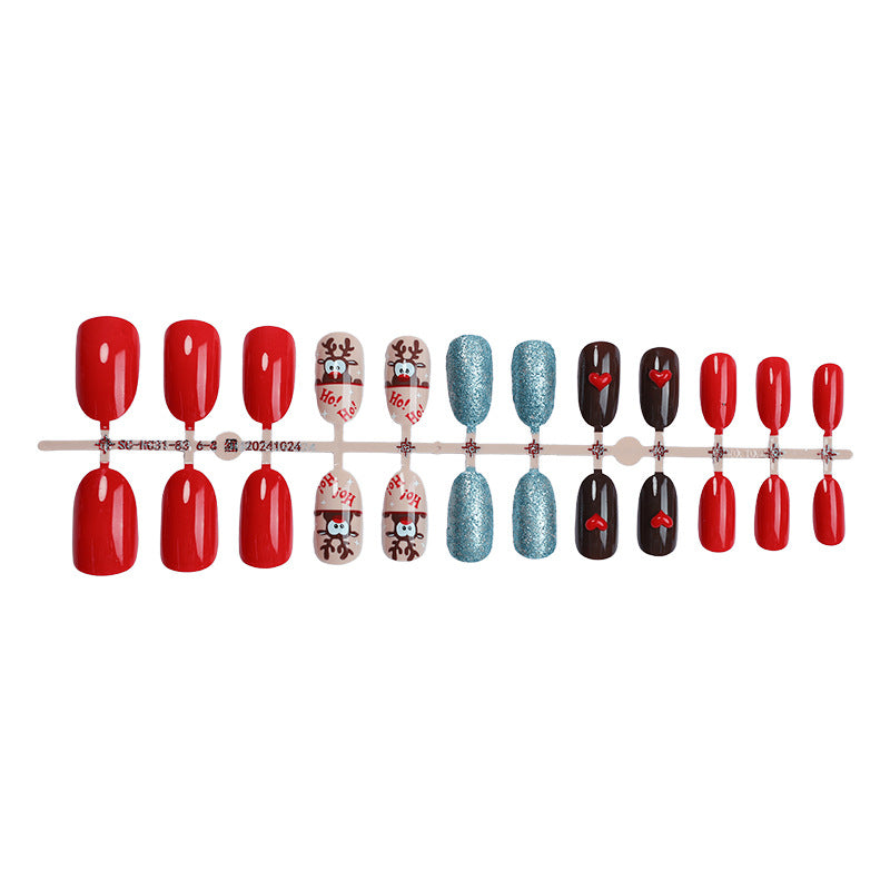 Artistic Holiday-Themed Press-On Nails Kit Acalora