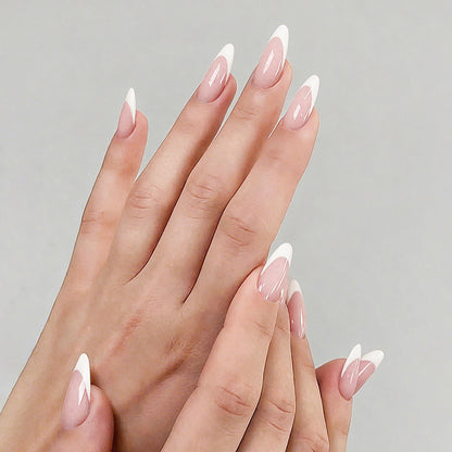 Premium French Tip Press-On Nails Acalora