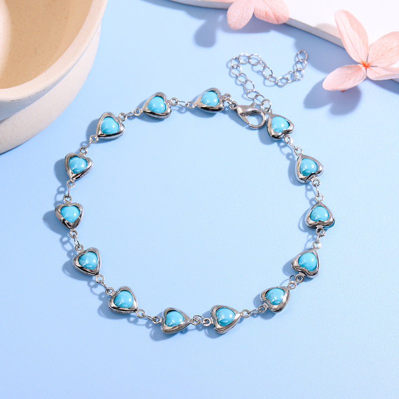 Charming Heart-Shaped Statement Bracelet Acalora