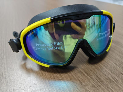 Swimming mask with anti-fog coating and ergonomic silicone frame Kalsten