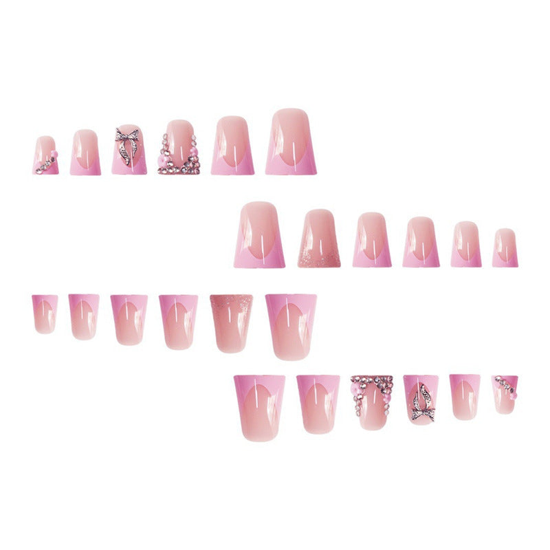 Decorative 3D Floral Acrylic Press-On Nails Acalora