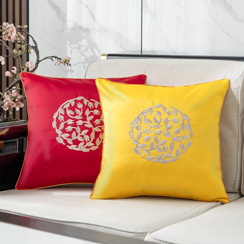 Decorative Embroidered Throw Pillow