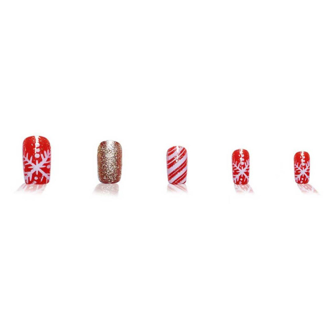 Festive Themed Press-On Nail Art Set Acalora