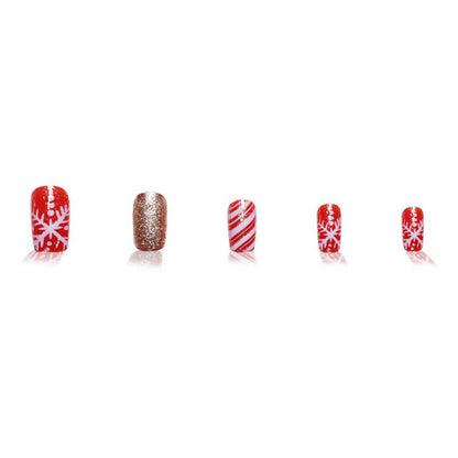 Festive Themed Press-On Nail Art Set Acalora