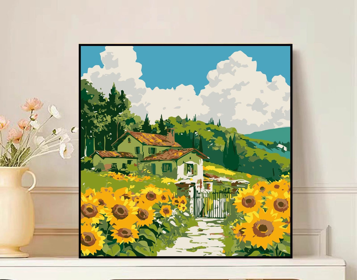 Scenic Mountain Landscape Canvas Art