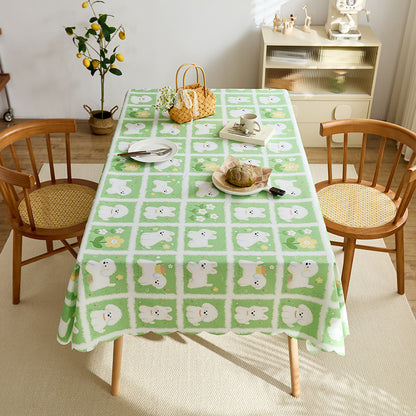 Elegant Plaid Tablecloth
